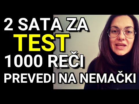 2 SATA DA ZAJEDNO PREVEDEMO 1000 REČI SA NAŠEG NA NEMAČKI- OD SKROZ LAKIH DO TEŠKIH REČI PO REDU