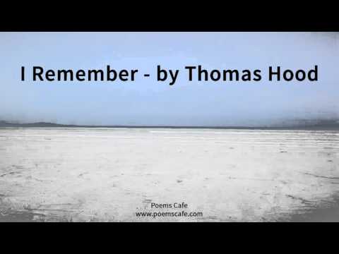 I Remember   by Thomas Hood