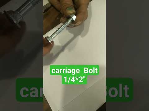 Mild steel carriage bolt, size: 4inch