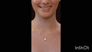 MINUTIAE Minimal Latest Solitaire Diamond Neck Chain Necklace Adjustable Elegant Stylish Chain