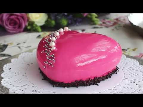 Rose Mirror Glaze for Cake