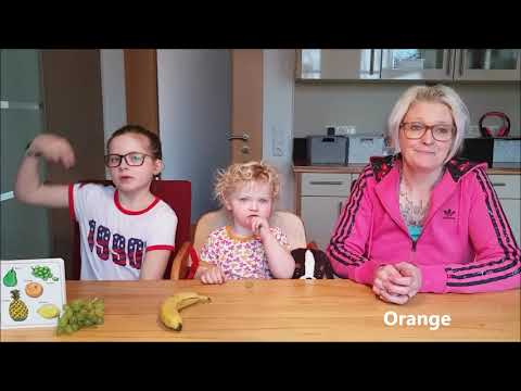 Obst in deutscher Gebärdensprache
