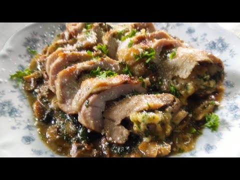 Stuffed Chicken Breast with Cheese and Water Spinach (Kangkong) |How to cook stuffed chicken Breast