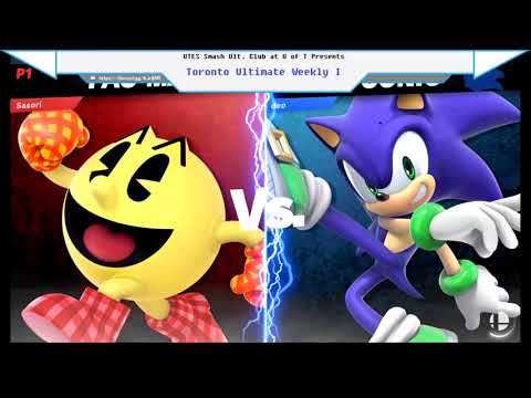 Deo (Sonic) vs Destroyva (Pac Man), Top 16 - UT SSBU Club Weekly I