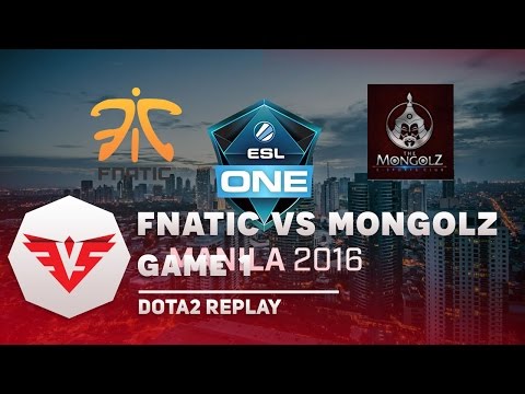 ESVTV | ESL ONE Manila Qualifier | Fnatic vs Mongolz - Game 1