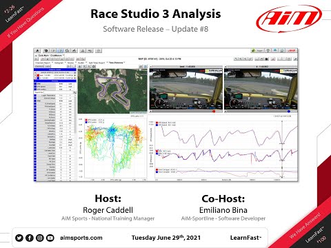 2-26 Race Studio 3 Analysis Update #8 - Live Webinar with Emiliano Bina - 6/29/2021