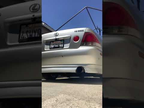 2jz Cold start Lexus Is300 vibrant resonator and muffler delete. (Vibrant performance 1794 3 x 12in)