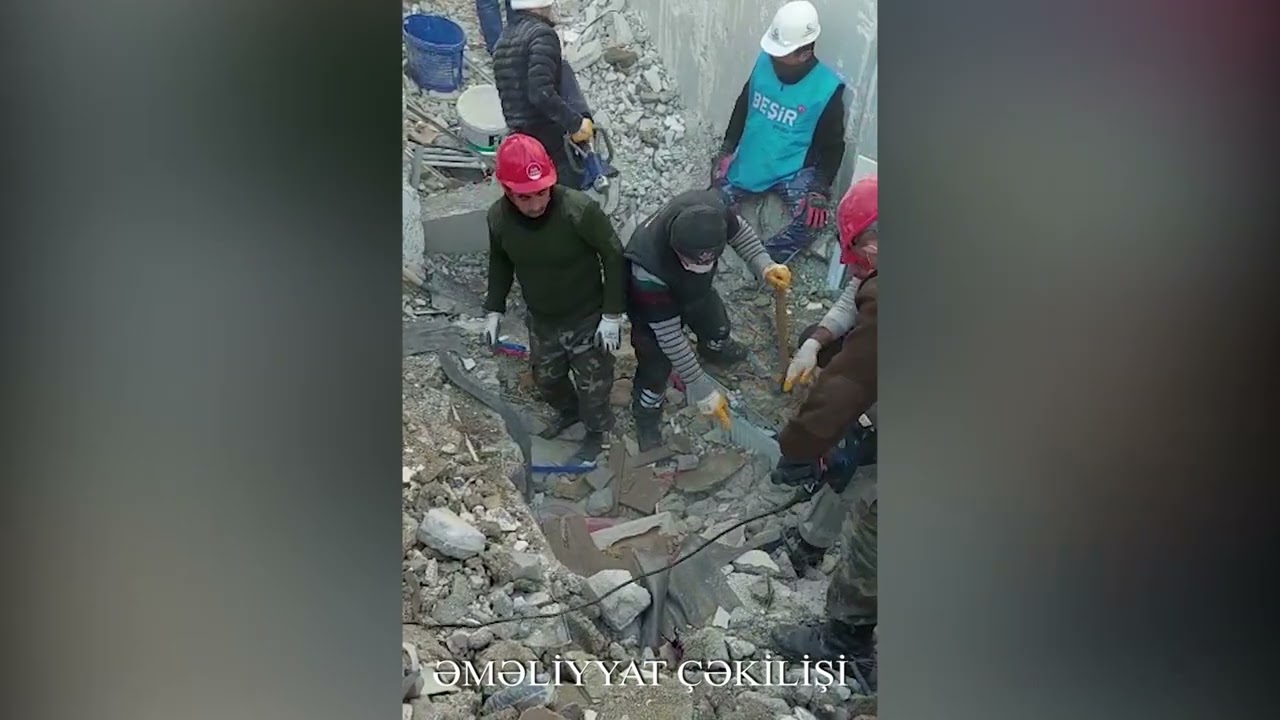 Xilasedicilərimiz 89 saat sonra 12 yaşlı qızı sağ çıxardı