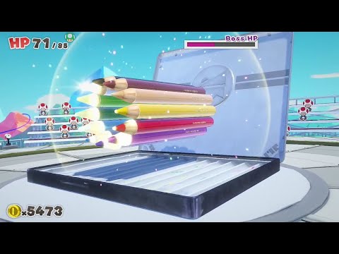 COLORED PENCILS Boss Battle! Paper Mario The Origami King
