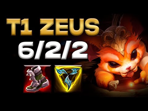 Zeus Gnar vs Irelia / LOL KR Challenger Patch 12.11