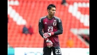 日本代表GK中村航輔、試合中に頭から落下のアクシデント　救急車で会場を後に......