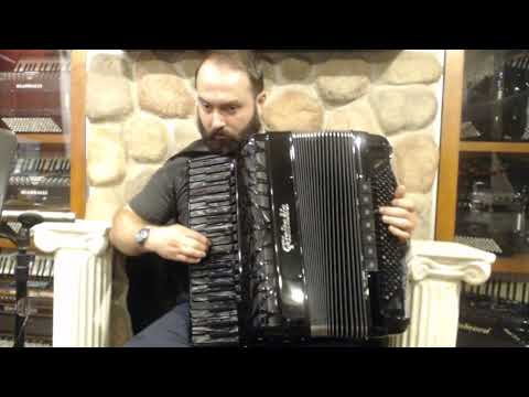 FIT4145TCBK4 - All Black Fisitalia 4145-TC Piano Accordion LMMH 41 120 Swing Tuning $6999