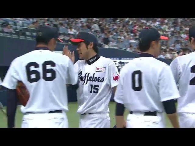 9回表 バファローズ佐藤が危なげない投球で好リリーフ!! 2014/5/17 Bs-H