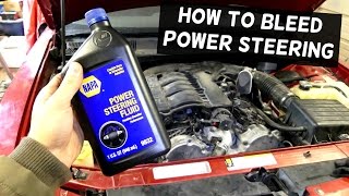 How to BLEED POWER STEERING PUMP SYSTEM with NO SPECIAL TOOLS