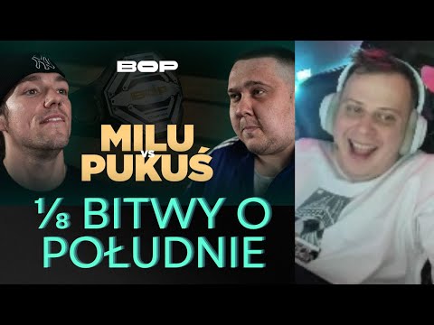 NITRO REAKCJA NA MILU VS PUKUŚ |1/8 FINAŁU BITWY O POŁUDNIE
