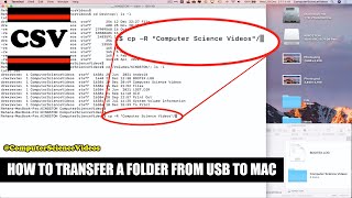 How to COPY a Folder from USB to Mac Using Terminal Commands - Basic Tutorial | New