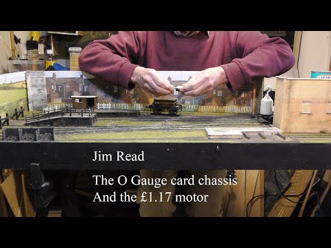 The 0 Gauge cardboard chassis and the £1.17p motor