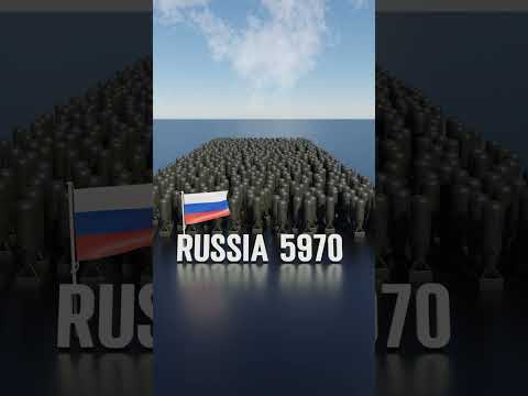 USA vs RUSSIA : How Many Nuclear 💣 They Have?