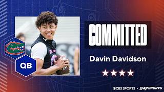 WATCH: 4-star QB Davin Davidson Commits to Florida | No. 13 QB in 2027