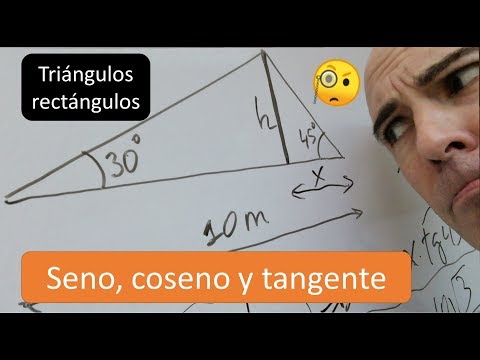 SENO, COSENO Y TANGENTE. Ejercicios de triángulos rectángulos