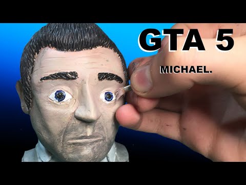 Making Michael from GTA 5, Polymer clay