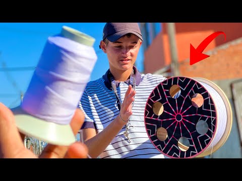 ALEMÃO ENROLOU 1000 JDS DE LINHA VERA CRUZ NA SUA CARRETILHA- FICOU MUITO FELIZ*