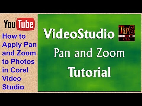 How to Apply Pan and Zoom to Photos in Corel Video Studio Pro X all Tutorial