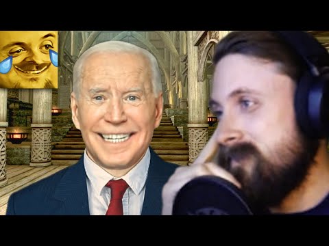Forsen Reacts to Joe Biden Meets Lydia in Skyrim