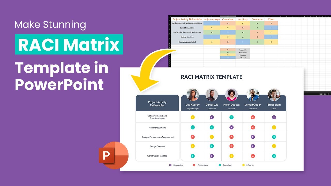 How to create RACI chart in PowerPoint