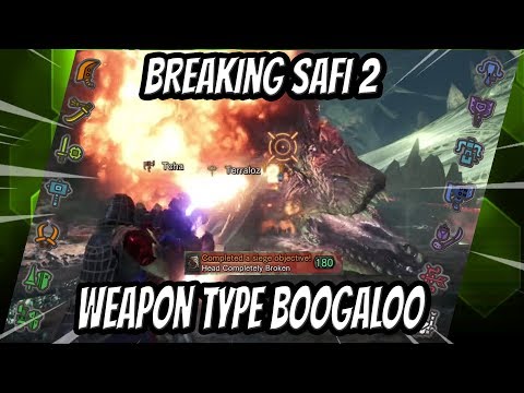 BREAKING SAFI 2 WEAPON TYPE BOOGALOO - MHW: Iceborne