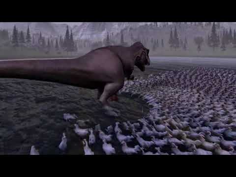 1 TREX vs 5000 Chickens  Ultimate Epic Battle Simulator 1080p