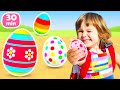 Cherchons des œufs surprises dans le sable avec Bianca 🥚 Jeux éducatifs pour enfants.