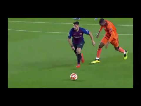 Suarez s back !!!! Suarez impressive skill vs LYON