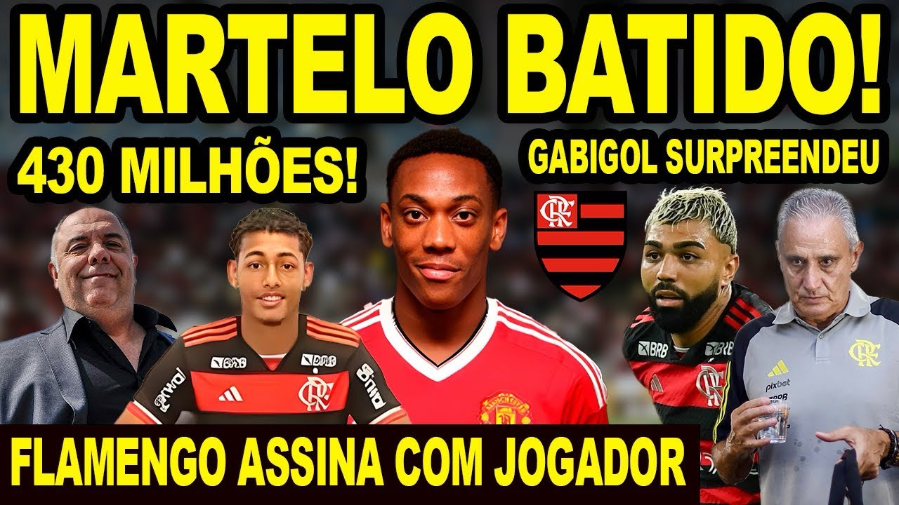 MARTELO BATIDO NO FLAMENGO! MENGÃO ASSINA COM JOGADOR DE 430 MILHÕES! GABIGOL TREINA EM 2 TURNOS! E+