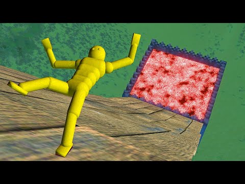 Euphoria Ragdoll Fails – Ultimate Physics Falling Test On Molten Lava