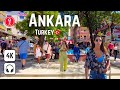ANKARA Türkiye Kızılay Walking Tour 4K Street Walk City Tour
