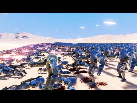 10000 U S  Soldier vs 5000 Super Battle Droid- Ultimate Epic Battle Simulator - UEBS