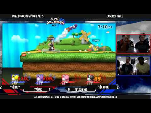 FGF3 - YF|Ghey & YF|JFK Vs. YF|SSB100 & YF|Kaotic Losers Finals - Smash 4