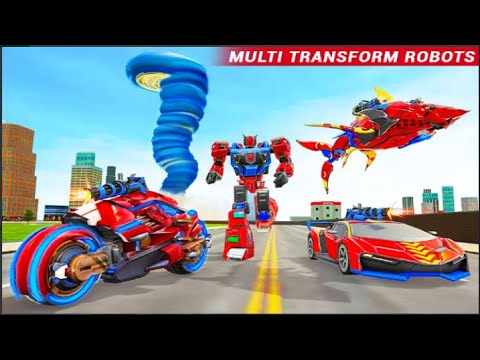 Shark Robot Car Game - Tornado Robot Bike Games 3D: Android Games
