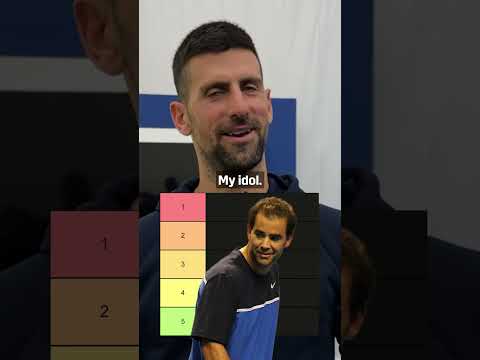 Novak Djokovic blind ranks tennis legends 🔥🎾
