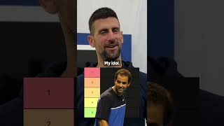 Novak Djokovic blind ranks tennis legends 🔥🎾