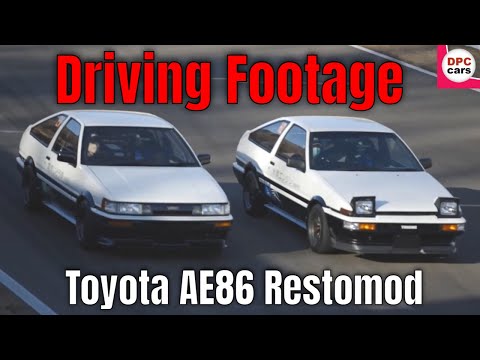 Toyota AE86 Restomod BEV and H2 Concepts Driving Footage