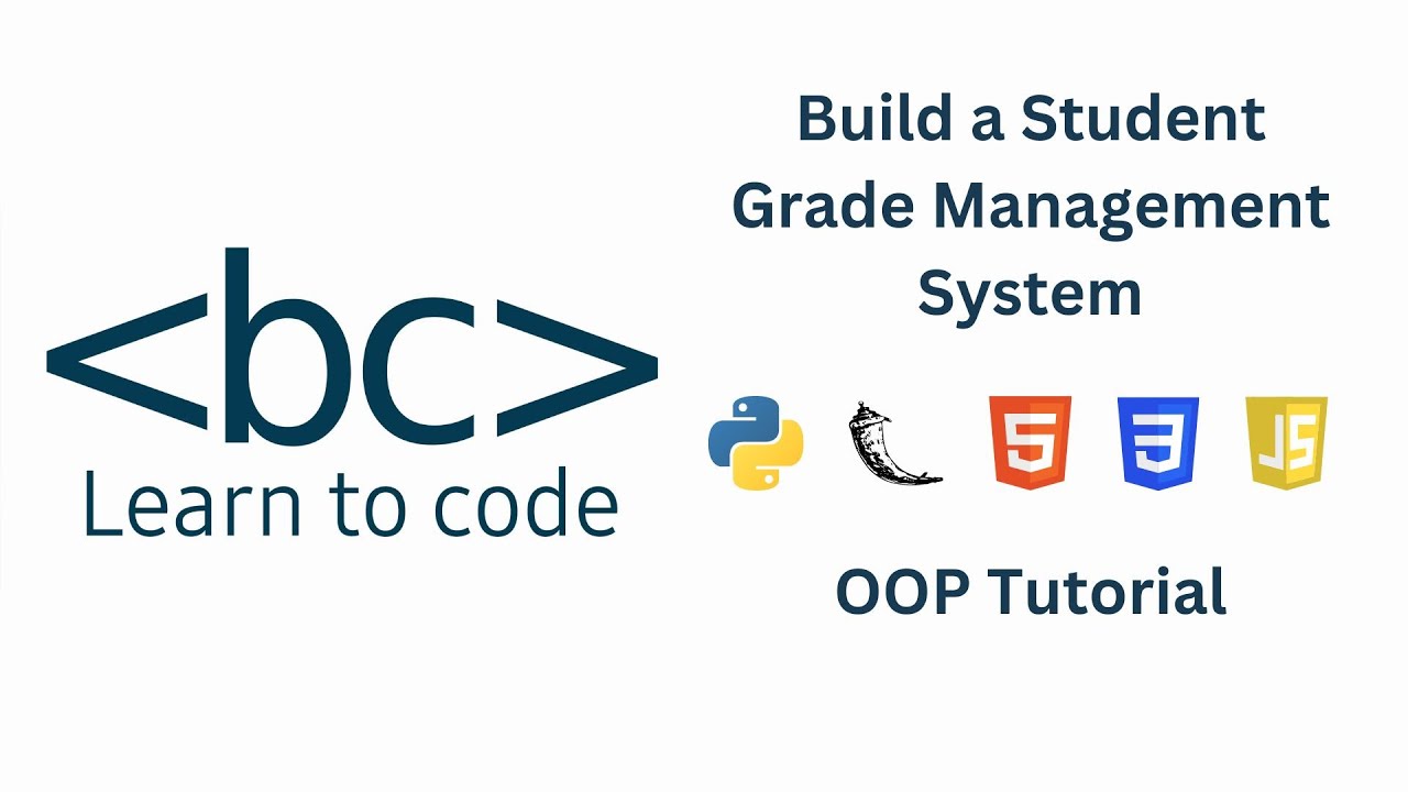 How To Code a Student Grade Management System - OOP Tutorial - Full Stack Project