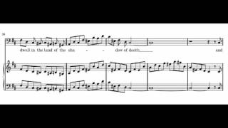 The people that walked in darkness (Messiah - G. F. Händel) Score Animation