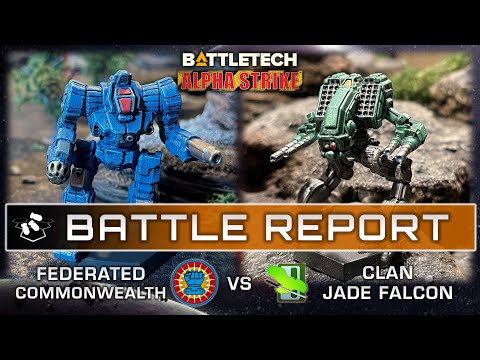 FedCom vs Clan Jade Falcon | CAMPAIGN! Battletech Alpha Strike Battle Report | Clan Invasion