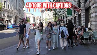 Regent Street to Leicester Square | London West End Walking Tour | 4K Tour with Captions