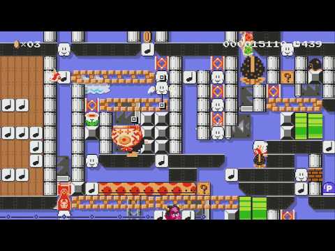 赤鬼と青鬼を利用した全自動ピタゴラスイッチAuto　↑で鬼に変身 by たか - SUPER MARIO MAKER - NO COMMENTARY 1bi