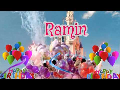 Ramin | Happy Birthday | Happy Birthday WhatsApp Status with Name | HBD | Song | Wishes(4)