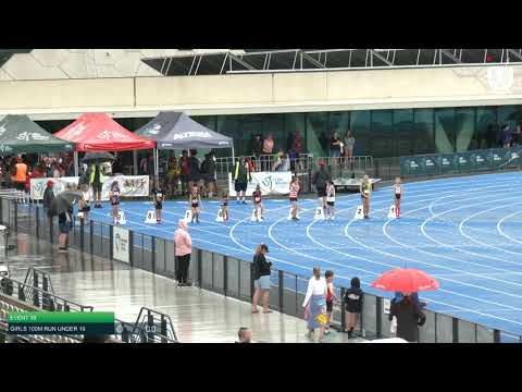 Girls Under 10 100m H6 - 2020 State Combined Events Championships // LAVicTV