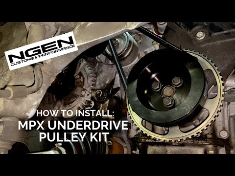 MPX UNDERDRIVE PULLEY KIT INSTALL - HOW TO!